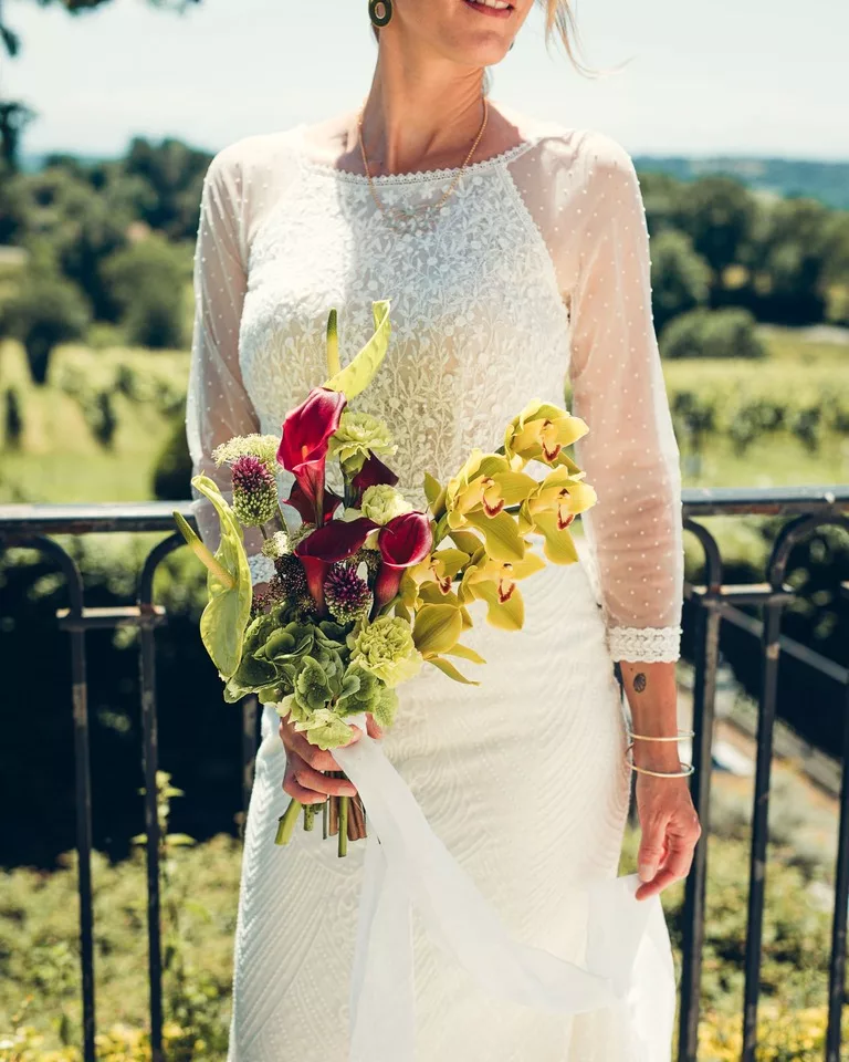 bouquet de mariée sophistiqué et original