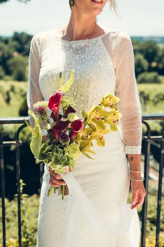 bouquet de mariée sophistiqué et original